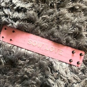 Humanity for all Sow love leather cuff.